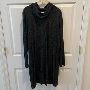 Market & Spruce- charcoal black, Women's  Cowl Neck Sweater dress